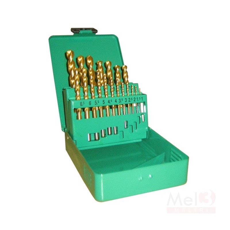 Tin Coated HSS Jobber Drill Bit Set (mm) Tin Coated HSS Jobber Drill Bit Set (mm)
