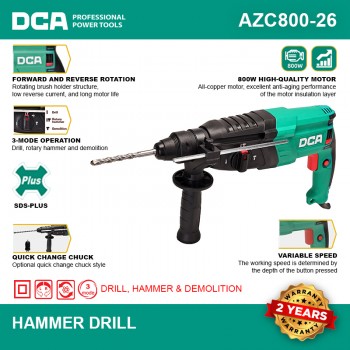 HAMMER DRILL AZC800-26