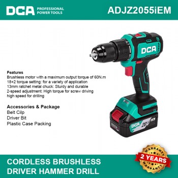 CORDLESS BRUSHLESS DRIVER...