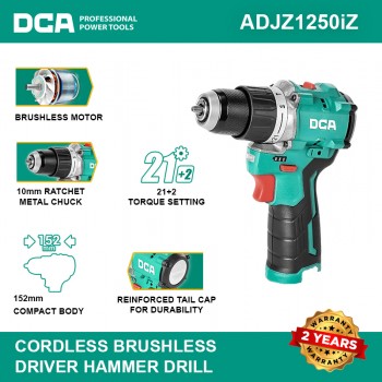 DCA BARE TOOLS ADJZ1250iEK...